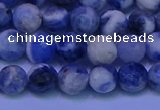 CSO622 15.5 inches 8mm faceted round AB grade sodalite beads