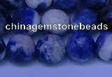 CSO624 15.5 inches 12mm faceted round AB grade sodalite beads