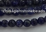 CSO642 15.5 inches 6mm faceted round sodalite gemstone beads