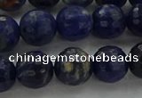 CSO644 15.5 inches 10mm faceted round sodalite gemstone beads