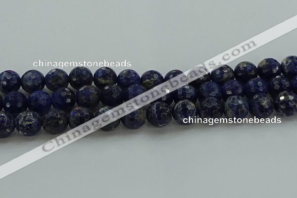 CSO645 15.5 inches 12mm faceted round sodalite gemstone beads