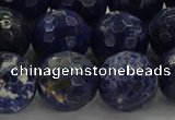 CSO646 15.5 inches 14mm faceted round sodalite gemstone beads