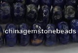 CSO664 15.5 inches 7*12mm faceted rondelle sodalite gemstone beads