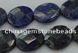 CSO708 15.5 inches 16mm faceted coin sodalite gemstone beads