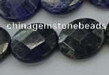 CSO709 15.5 inches 18mm faceted coin sodalite gemstone beads