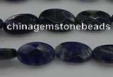 CSO715 15.5 inches 8*12mm faceted oval sodalite gemstone beads