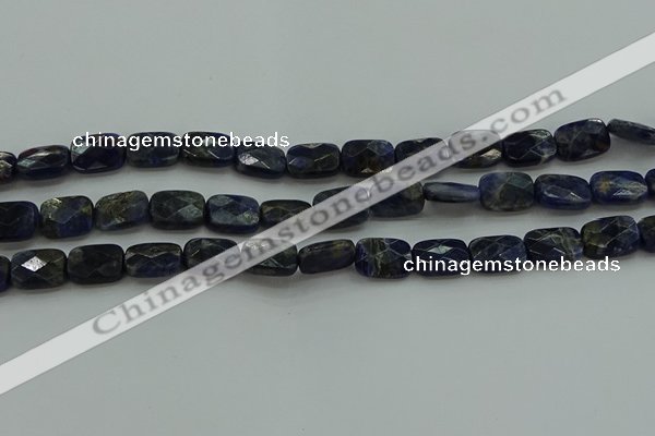 CSO736 15.5 inches 10*14mm faceted rectangle sodalite gemstone beads