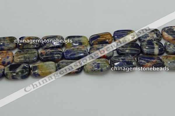 CSO793 15.5 inches 18*25mm rectangle orange sodalite beads