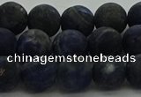 CSO813 15.5 inches 10mm round matte sodalite gemstone beads