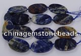 CSO820 15.5 inches 30*50mm - 32*52mm oval orange sodalite beads