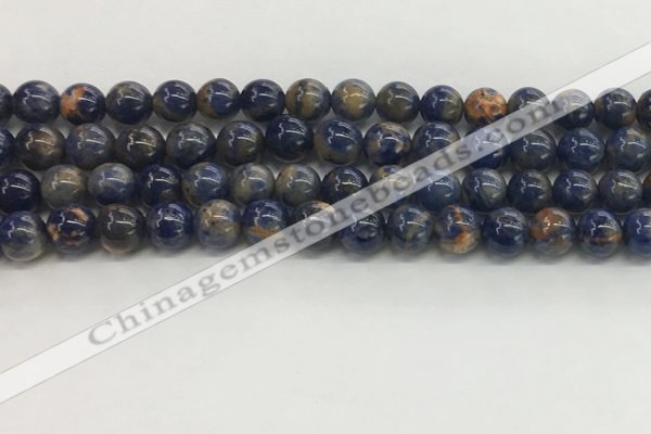 CSO832 15.5 inches 8mm round orange sodalite beads wholesale