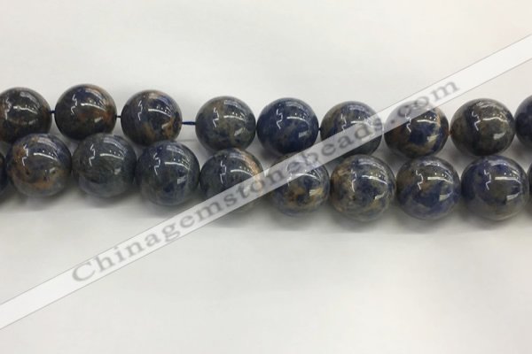 CSO837 15.5 inches 18mm round orange sodalite beads wholesale