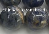 CSO838 15.5 inches 20mm round orange sodalite beads wholesale