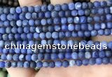 CSO840 15.5 inches 4mm round matte sodalite beads wholesale