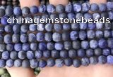 CSO841 15.5 inches 6mm round matte sodalite beads wholesale