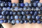 CSO848 15 inches 10mm faceted round sodalite beads wholesale