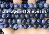 CSO848 15 inches 10mm faceted round sodalite beads wholesale