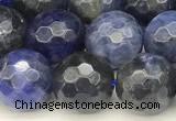 CSO911 15 inches 8mm faceted round sodalite beads wholesale