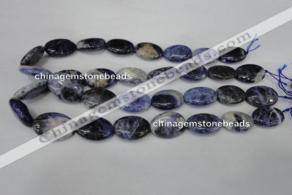 CSO92 15.5 inches 18*25mm oval sodalite gemstone beads