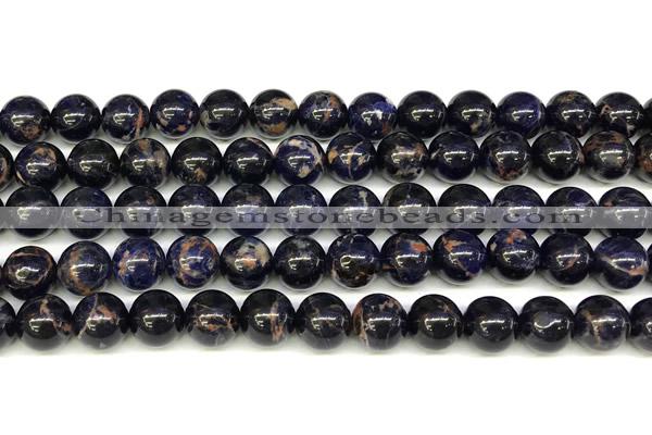 CSO922 15 inches 10mm round orange sodalite beads