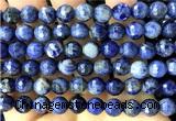 CSO941 15 inches 8mm faceted round sodalite beads wholesale