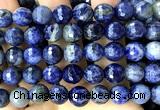 CSO943 15 inches 12mm faceted round sodalite beads wholesale