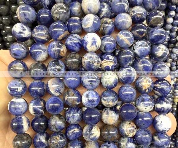 CSO953 15 inches 10mm round orange sodalite beads wholesale