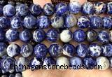 CSO959 15 inches 12mm round orange sodalite gemstone beads
