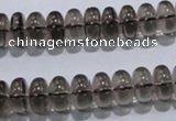 CSQ107 15.5 inches 6*12mm rondelle grade AA natural smoky quartz beads