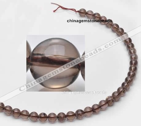 CSQ12 8mm round A grade natural smoky quartz beads Wholesale