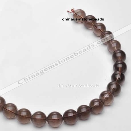 CSQ15 A grade 14mm round natural smoky quartz beads Wholesale