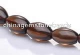 CSQ16 A grade 7*10mm rice natural smoky quartz beads Wholesale