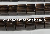 CSQ31 15 inches 10*10mm cube natural smoky quartz beads wholesale