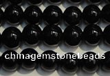 CSQ402 15.5 inches 8mm round black morion smoky quartz beads