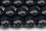 CSQ541 15 inches 8mm round black morion smoky quartz beads