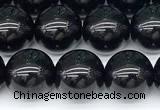 CSQ542 15 inches 10mm round black morion smoky quartz beads