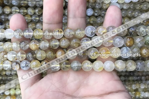 CSQ802 15.5 inches 8mm round scenic quartz beads wholesale