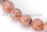 CSS01 12mm round natural indian sunstone beads Wholesale