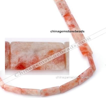 CSS07 12*20mm rectangle natural indian sunstone beads Wholesale