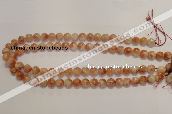 CSS17 15.5 inches 10mm round natural sunstone beads wholesale