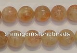 CSS18 15.5 inches 12mm round natural sunstone beads wholesale