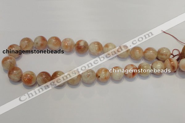 CSS20 15.5 inches 16mm round natural sunstone beads wholesale