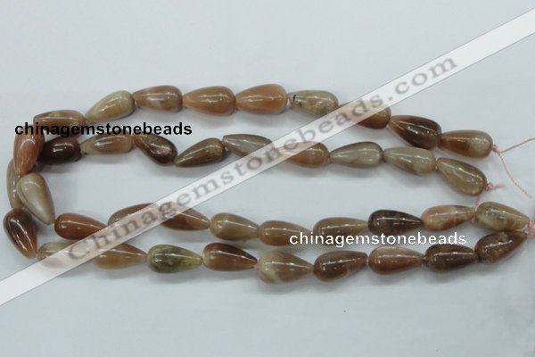 CSS202 15.5 inches 10*12mm teardrop natural sunstone beads