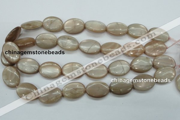 CSS206 15.5 inches 18*25mm oval natural sunstone beads