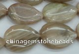 CSS207 15.5 inches 18*25mm flat teardrop natural sunstone beads