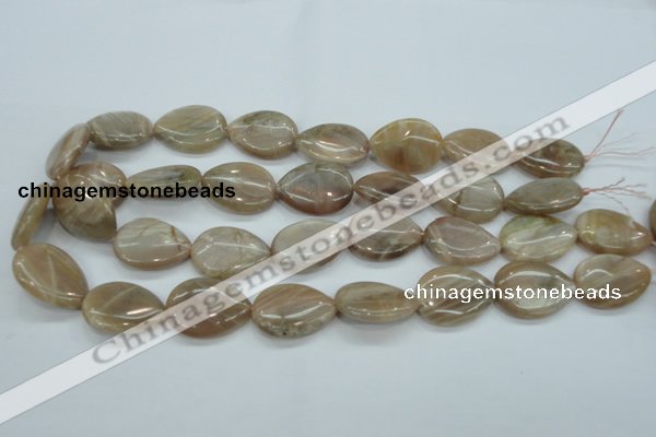 CSS207 15.5 inches 18*25mm flat teardrop natural sunstone beads