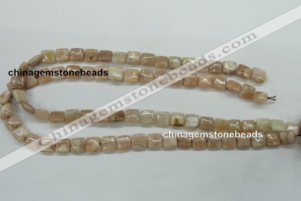 CSS208 15.5 inches 10*10mm square natural sunstone beads