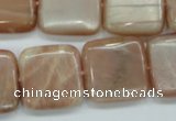 CSS209 15.5 inches 20*20mm square natural sunstone beads