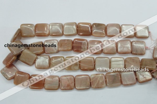 CSS209 15.5 inches 20*20mm square natural sunstone beads