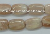 CSS211 15.5 inches 13*18mm rectangle natural sunstone beads